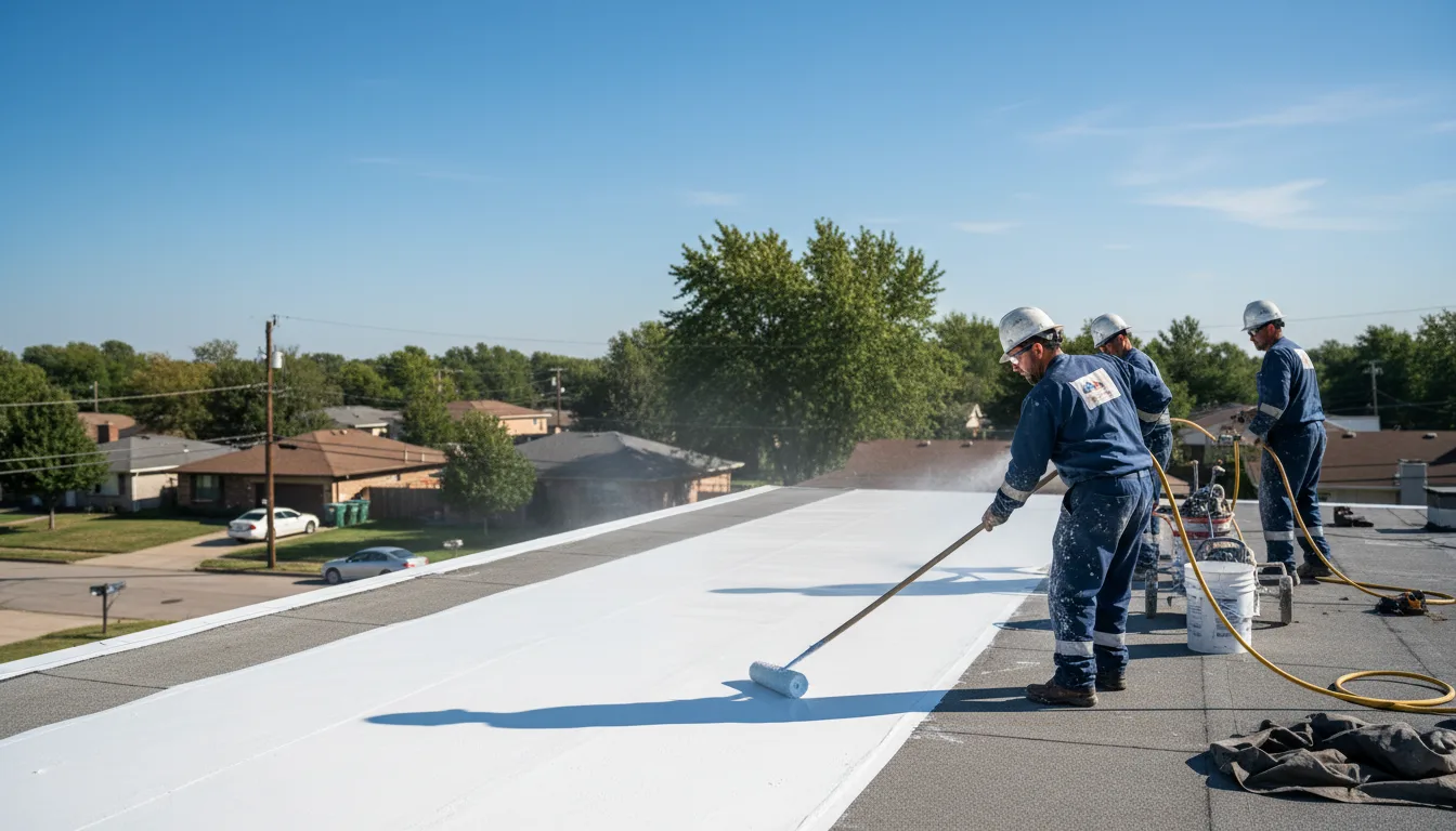 Commercial roof coating in Rogersville, PA near me